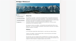 Desktop Screenshot of bridgermetal.com