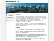 Tablet Screenshot of bridgermetal.com